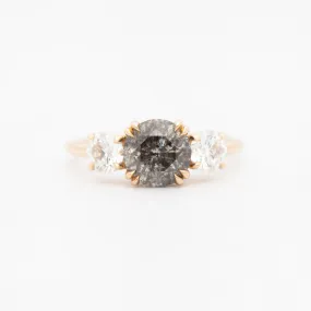 1.50 ct Grey Diamond Eleonore Three-Stone Ring