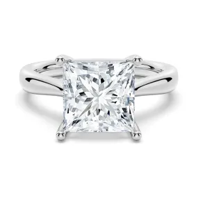 3 CT. Classic Solitaire Princess Cut Engagement Ring