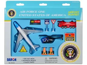 Air Force One - United States of America Airport Playset of 10 pieces Diecast Model by Daron