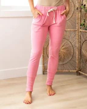 Ampersand Ave Performance Fleece Joggers - Pink Tulip