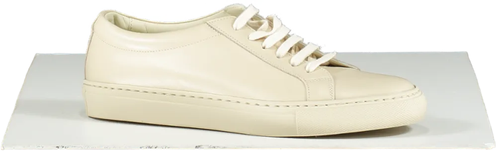 artisan Lab Cream Luxury Italian Leather Trainers Bnib UK 3 EU 36 👠