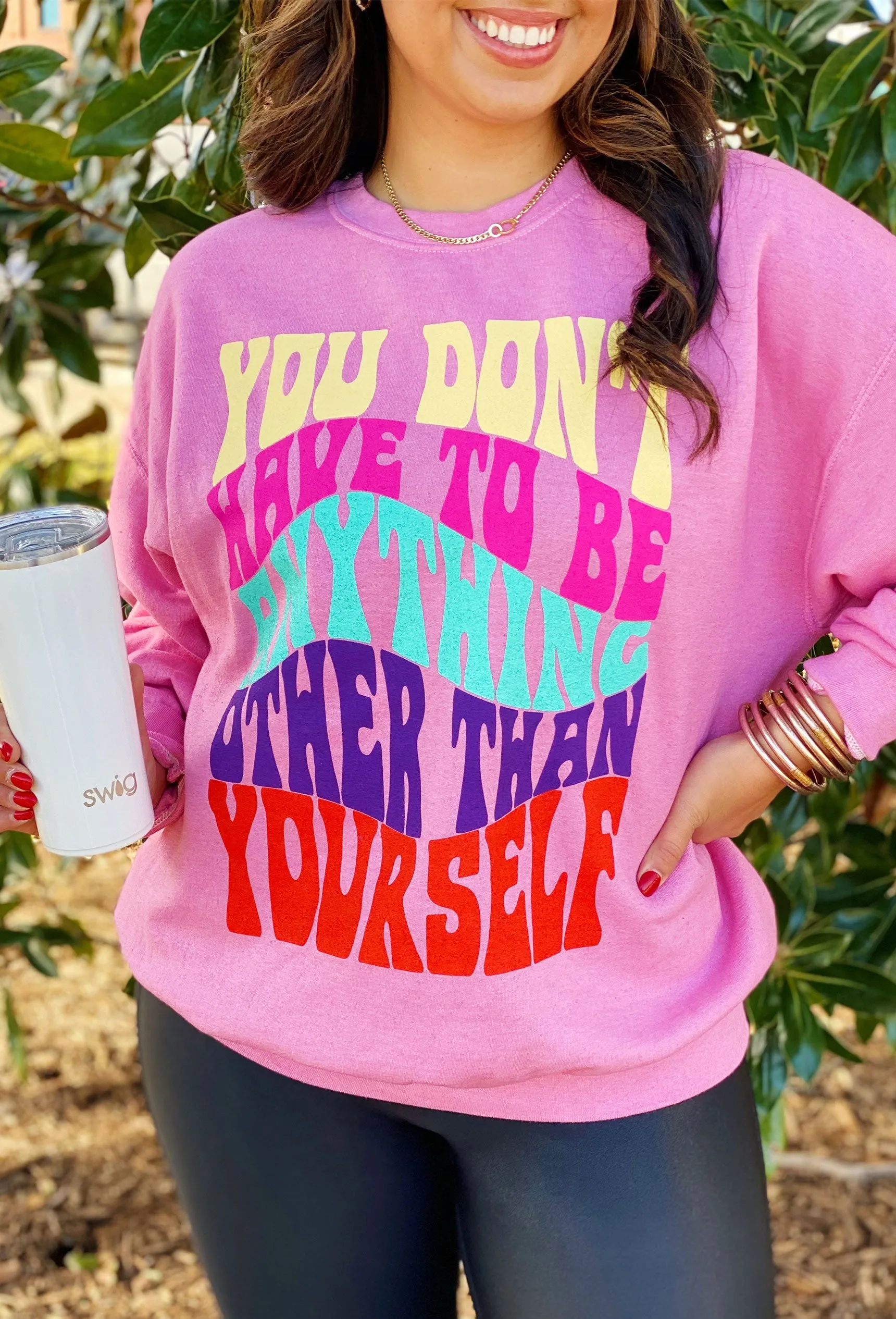 Be Yourself Graphic Pullover