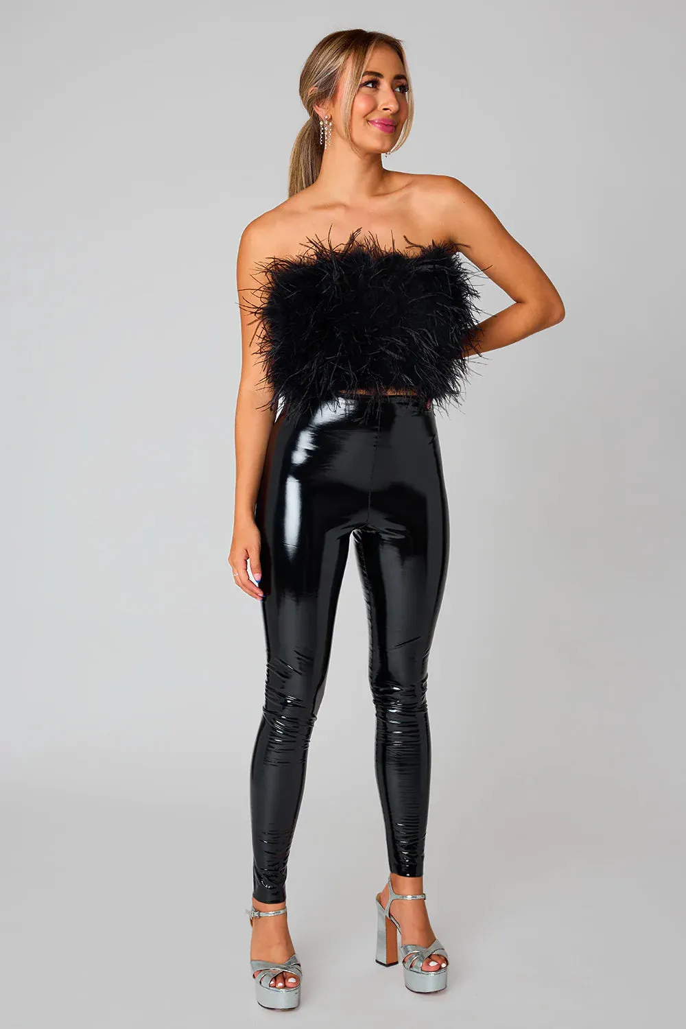 BL Fancy Noir Feather Top