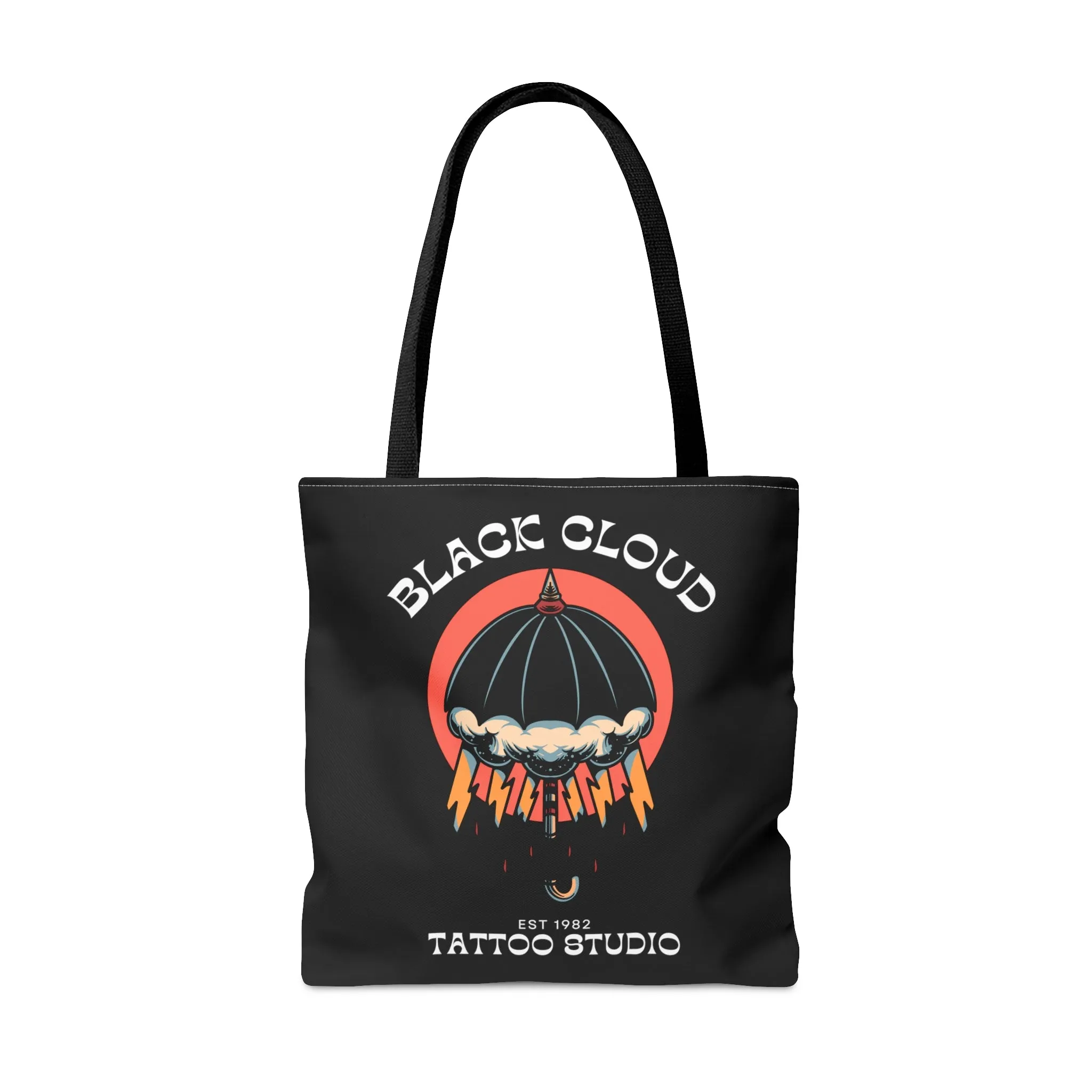 Black Cloud Tattoo Studio Tote Bag / Black Bag