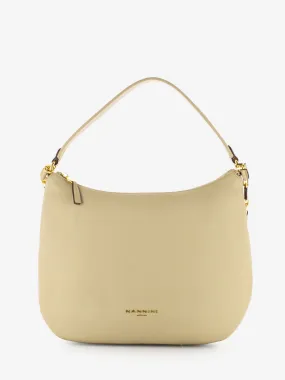 Borsa a spalla in pelle Yvonne beige