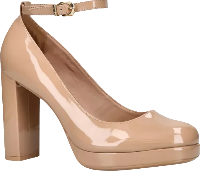 Carvela Beige Camel Patent Leather Platform Court Shoes Bnib UK 3 EU 36 👠