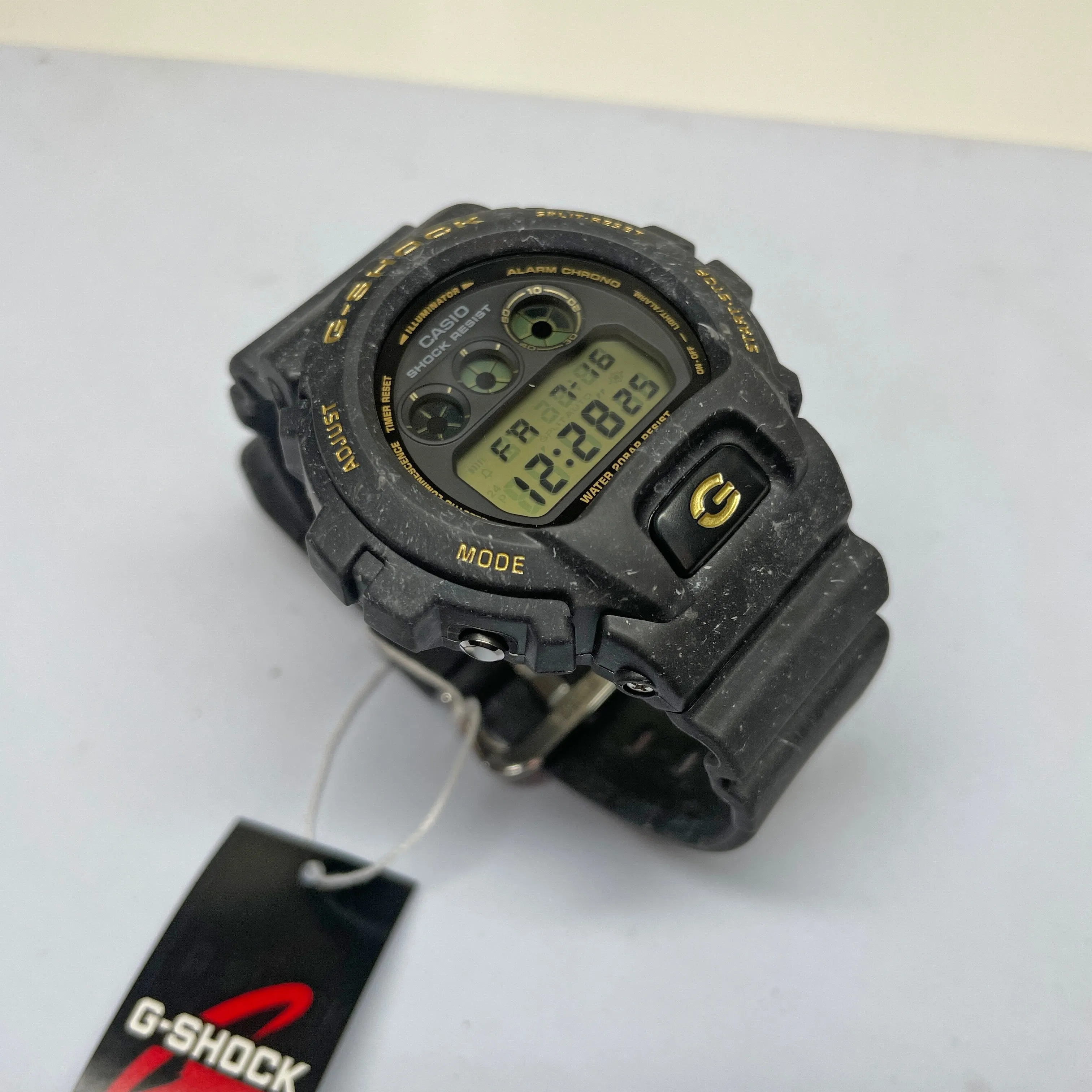 Casio G-Shock Digital Smokey Sea Face Blue Grey Swirl Watch DW6900WS-1