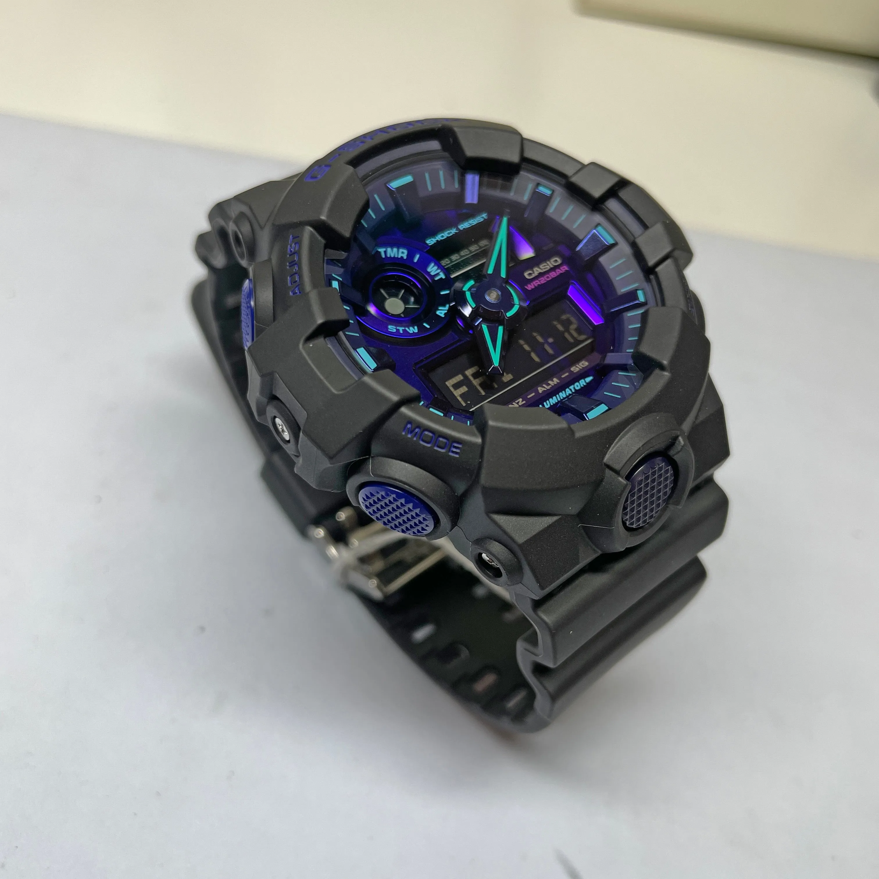 CASIO G-SHOCK GA700VB-1A Virtual World Violet Blue Indigo Watch