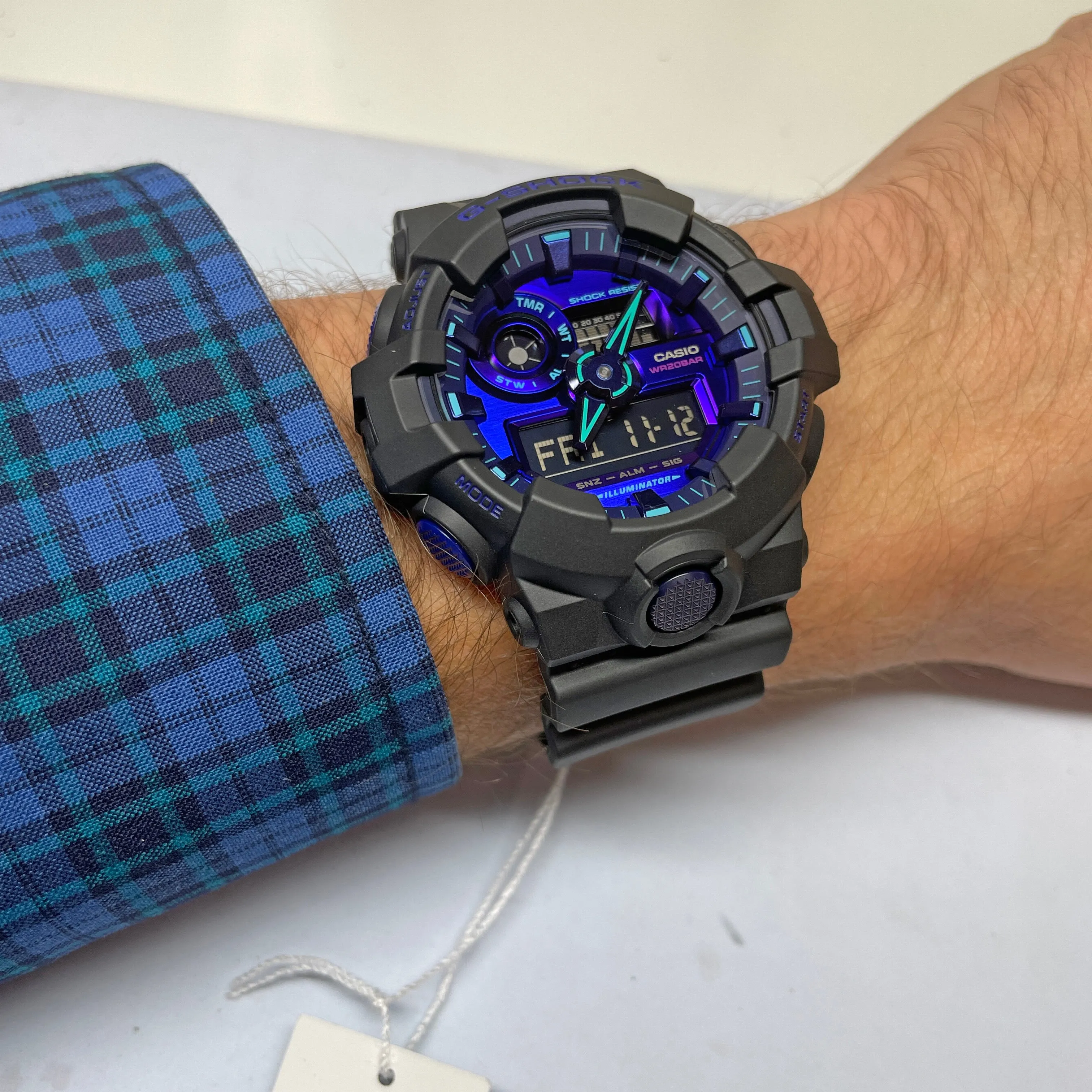 CASIO G-SHOCK GA700VB-1A Virtual World Violet Blue Indigo Watch