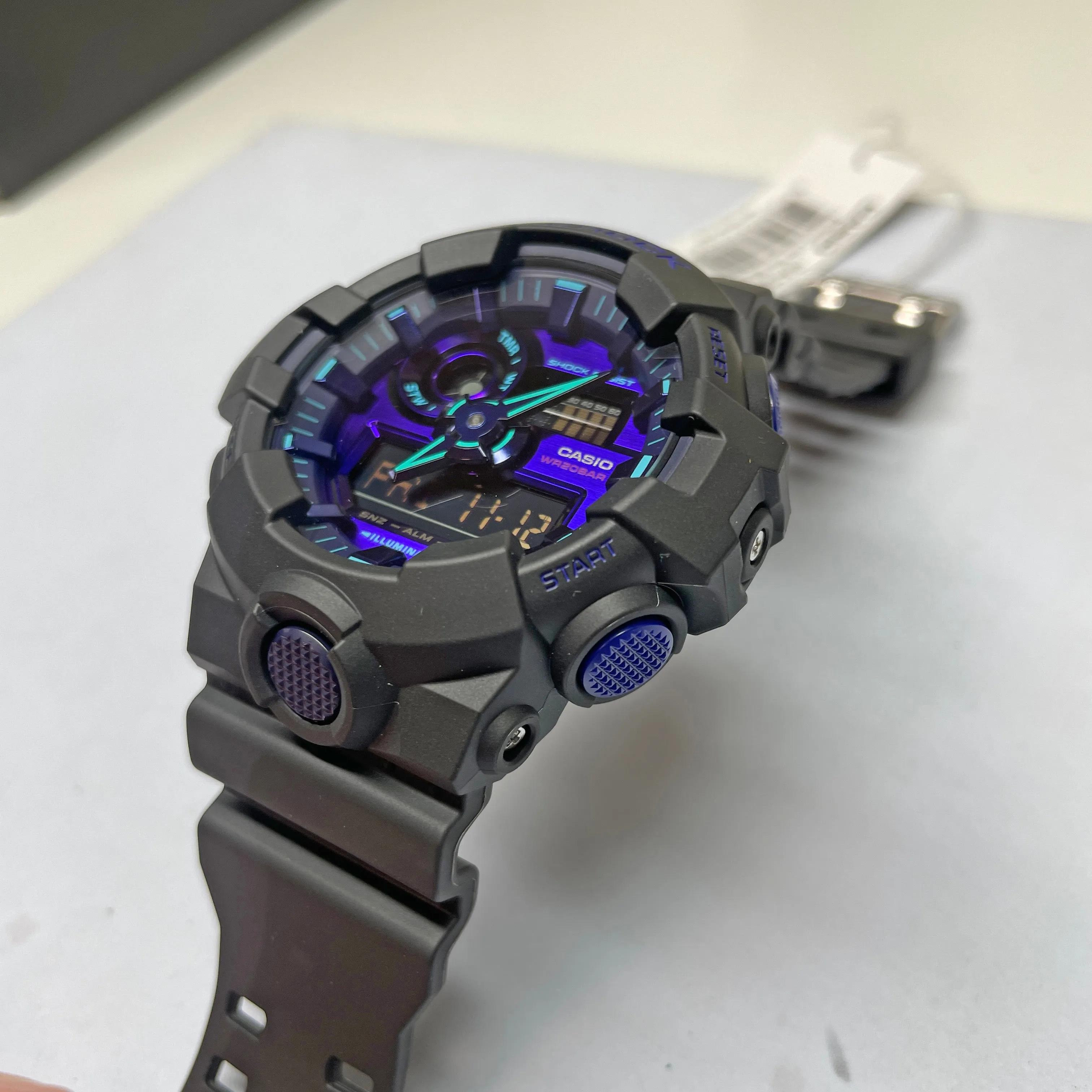 CASIO G-SHOCK GA700VB-1A Virtual World Violet Blue Indigo Watch