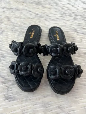 Chanel Camellia Sandals