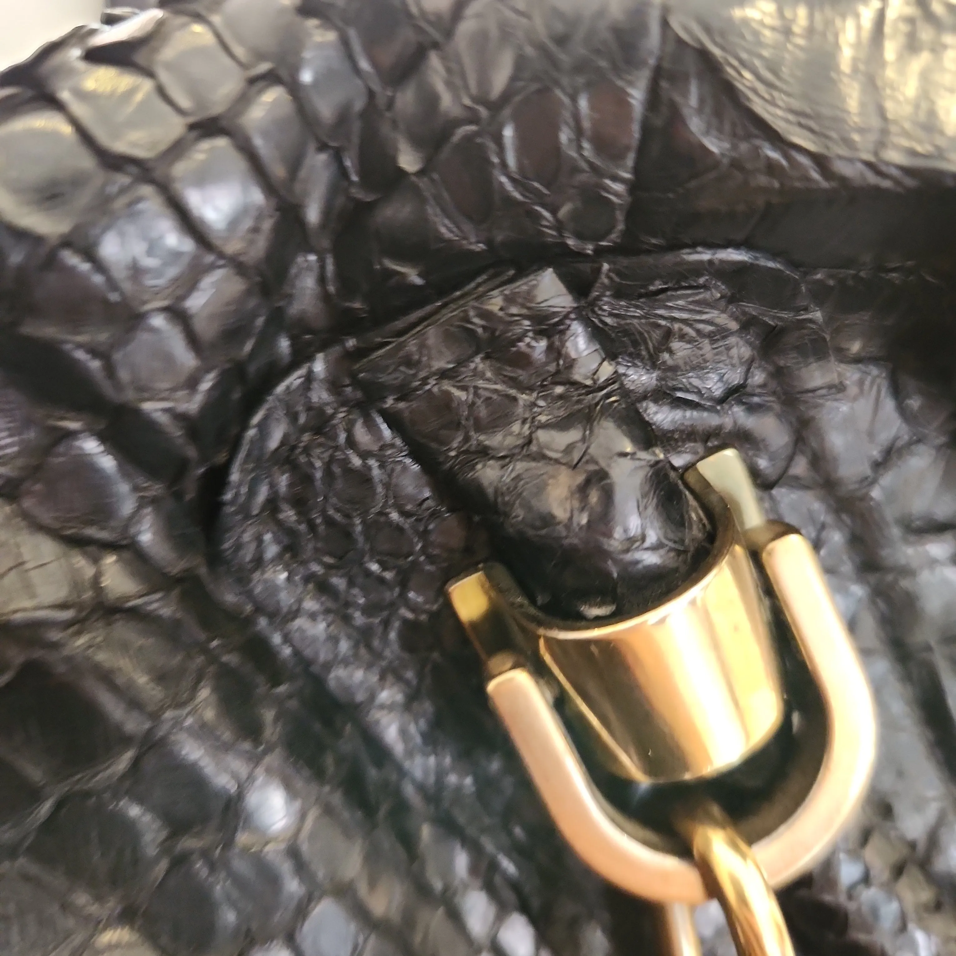 Chloe Black 'Paraty' Python Leather Bag | Pre Loved |