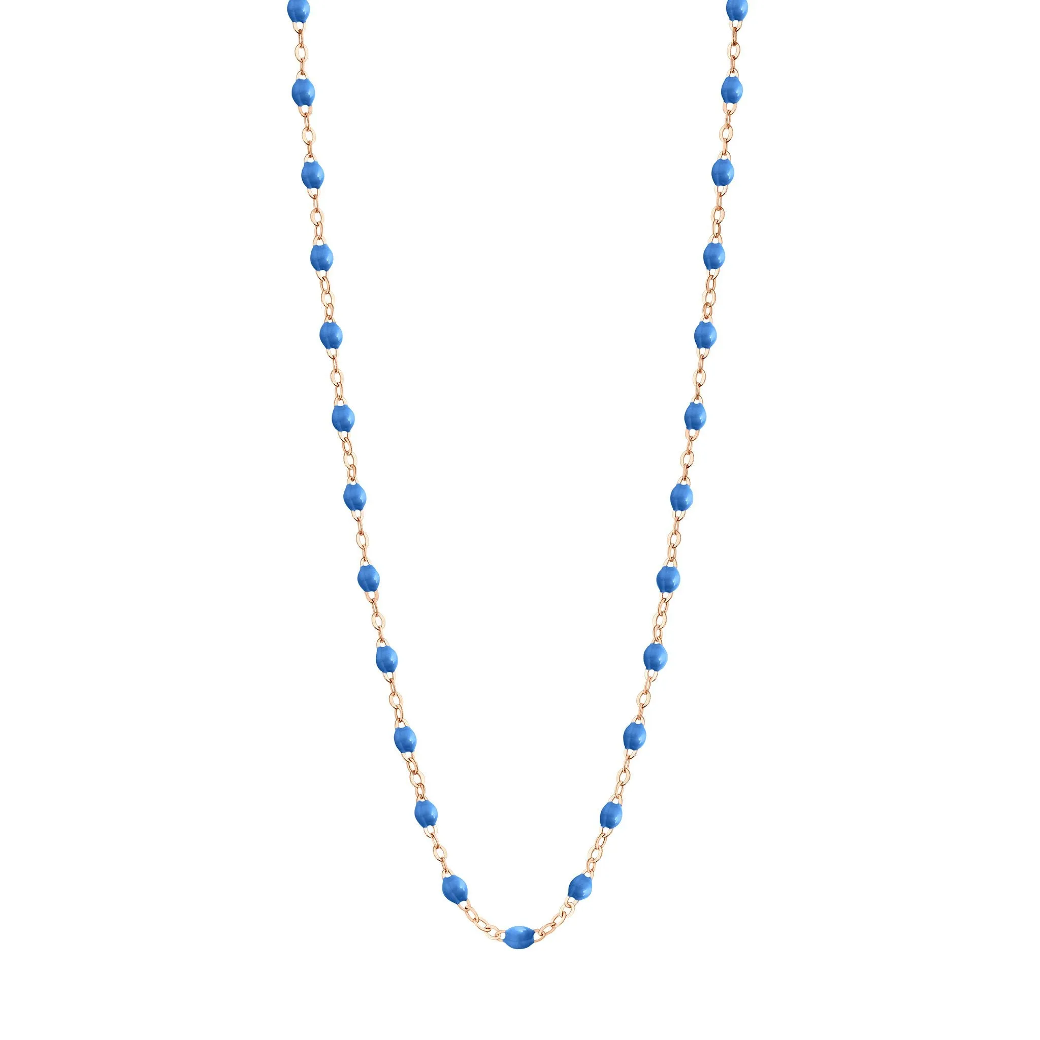 Classic Gigi Blue necklace, Rose Gold, 16.5"