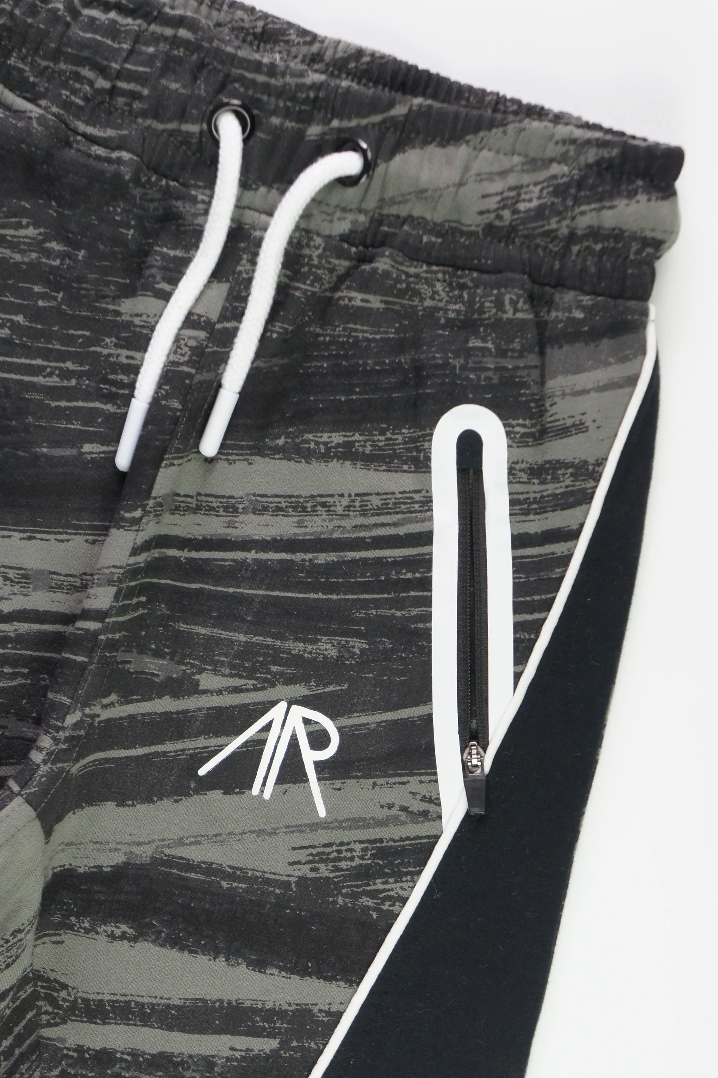 Colton Black Brushstroke Jogger