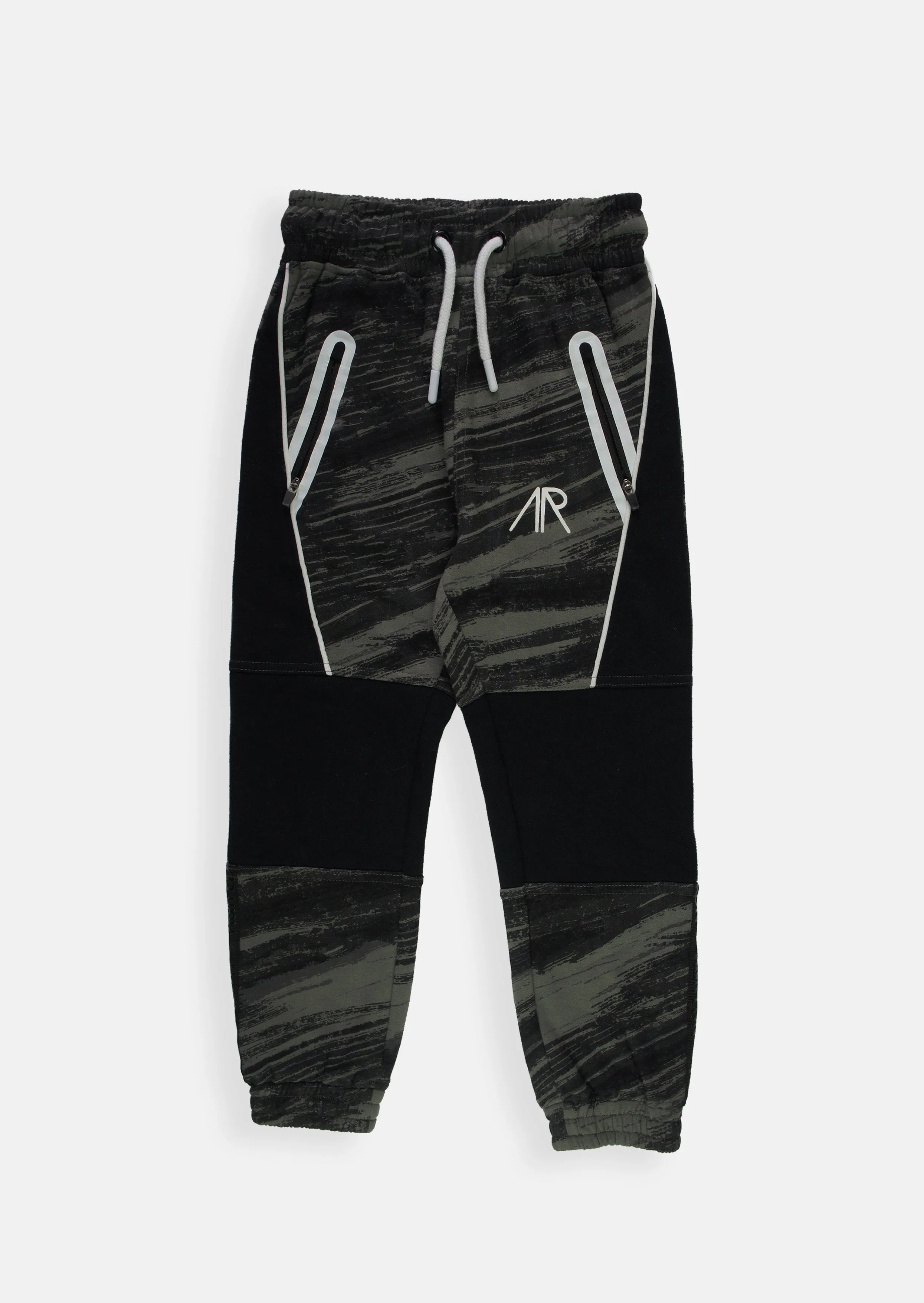 Colton Black Brushstroke Jogger