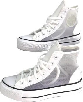 Converse White Chuck Taylor All Star Hi Mesh Trainers UK 5 EU 38 👠