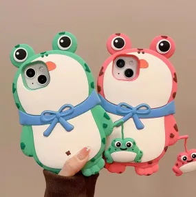 Cute Frog Phone Case for iphone 11/11pro/11pro max/12/12mini/12pro/12pro max/13/13pro/13pro max/14/14plus/14pro/14pro max PN6056