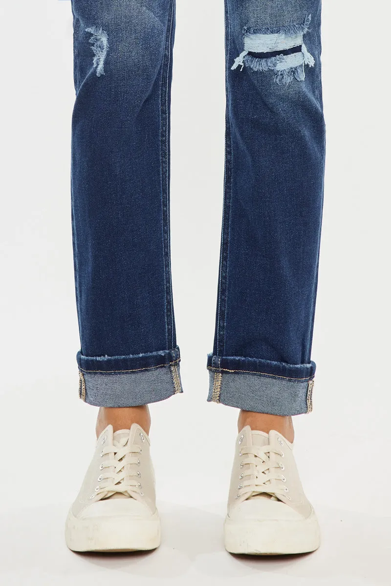 Eternity Mid Rise Slim Straight Leg Jeans