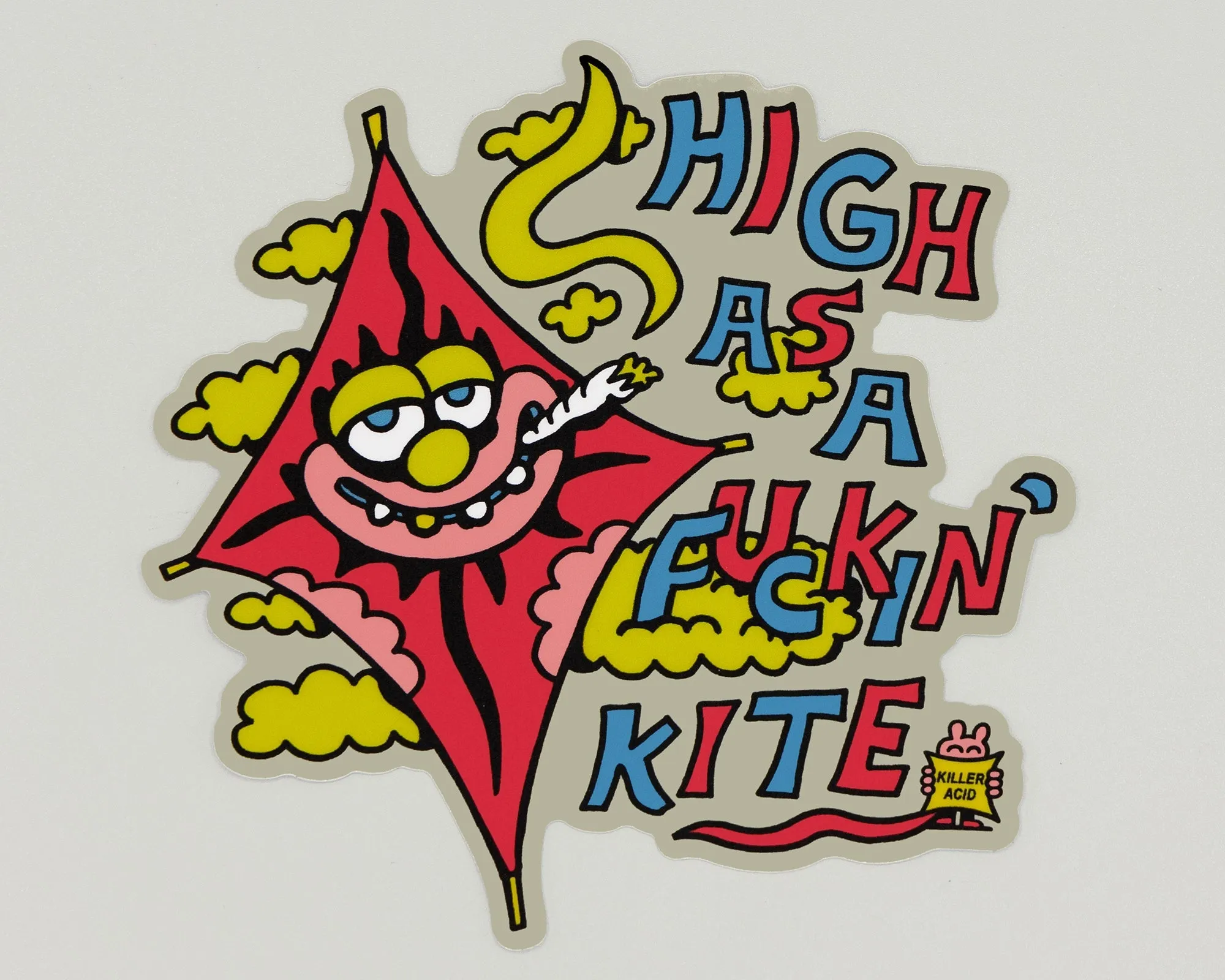 High as A Kite Sticker