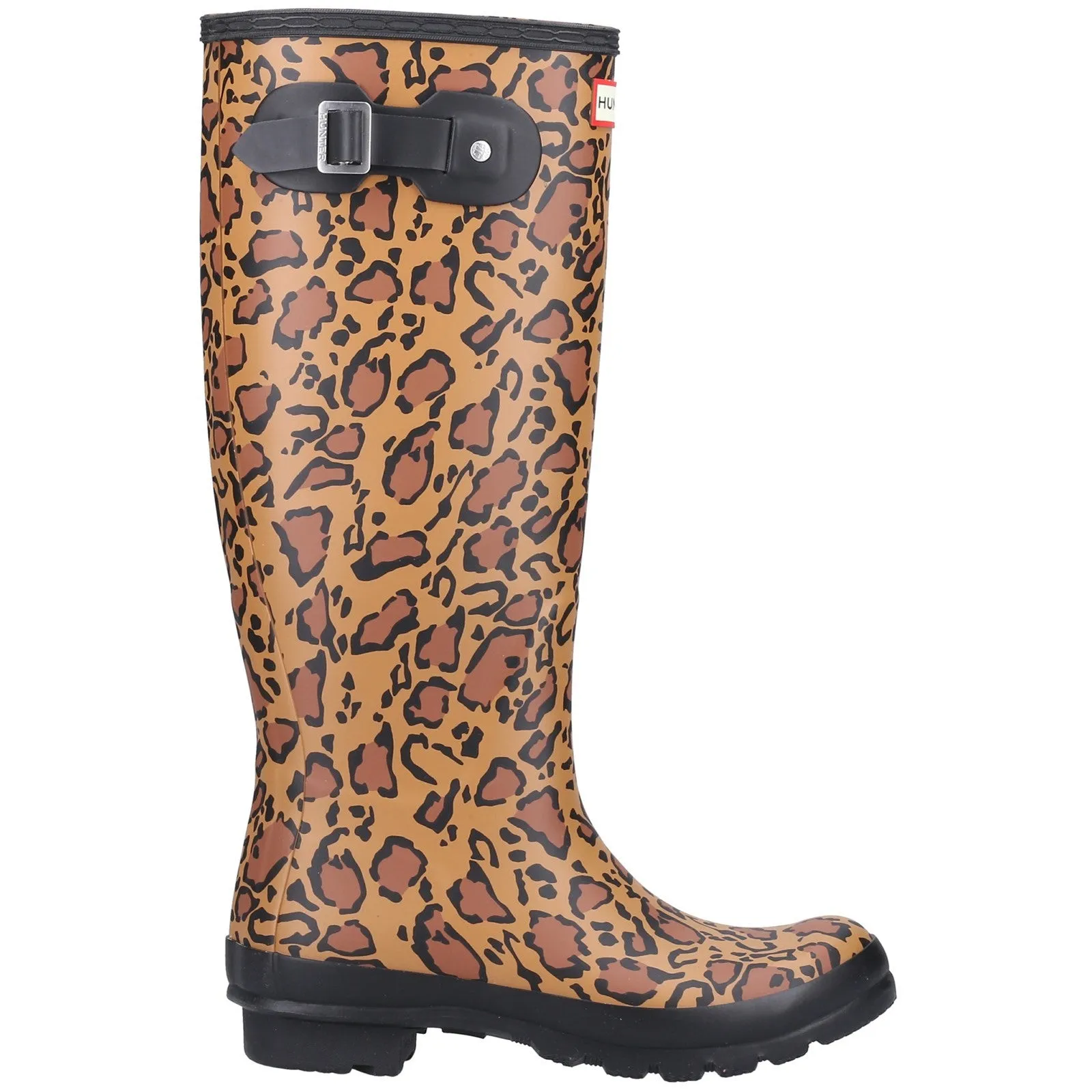 Hunter Original Tall Womens Leopard Print Wellington