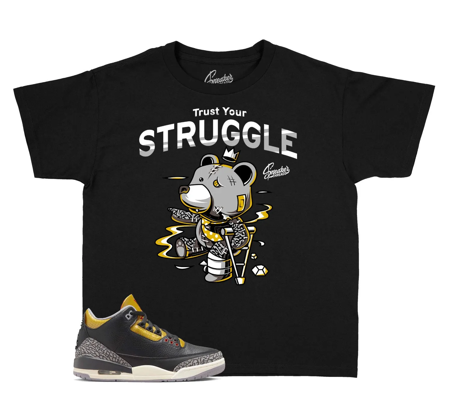 Kids - Cement Gold 3 Trust Struggle Shirt