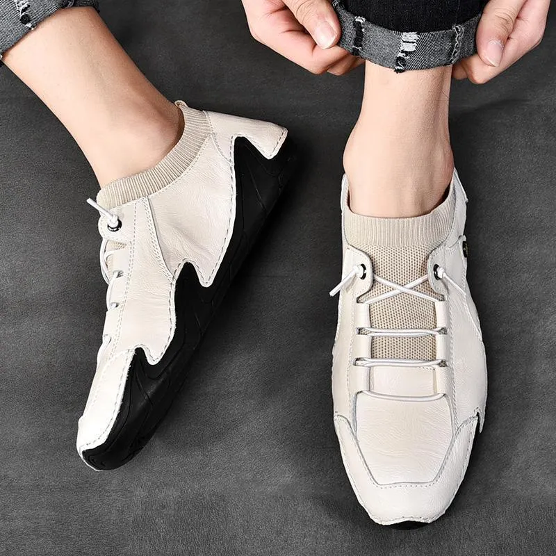 Leather Sock Sneaker Shoes