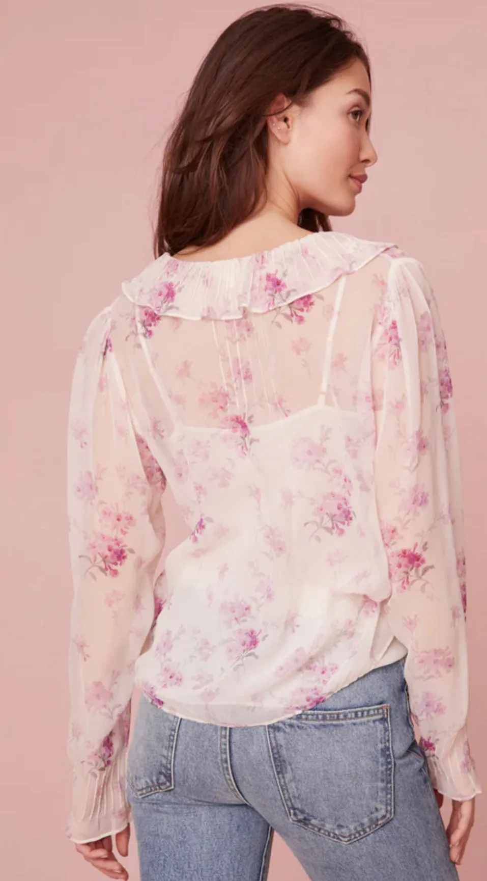 Loveshackfancy - Rizzo Top - Warm Pink Cloud