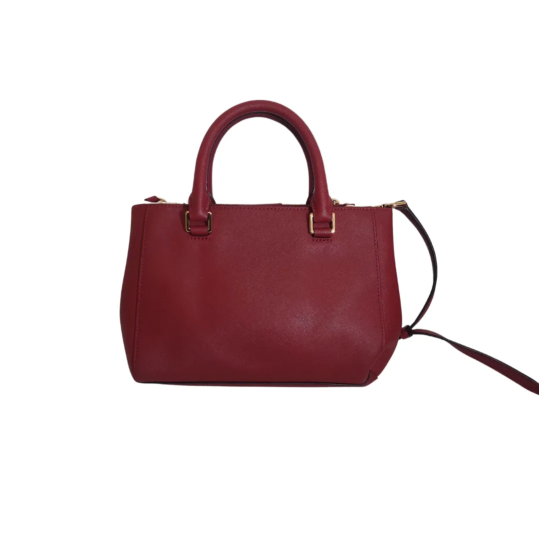 Michael Kors Small 'Kellen' Cherry Leather Satchel | Pre Loved |