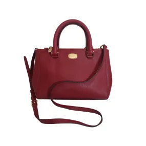 Michael Kors Small 'Kellen' Cherry Leather Satchel | Pre Loved |