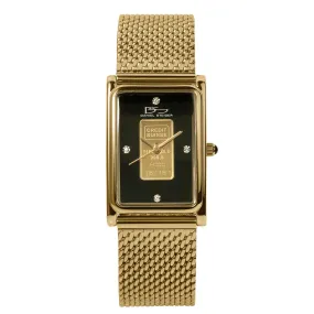 Milanese Mesh 24K Gold Ingot Watch