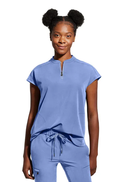 NEW FASHION! 360 by Healing Hands Women's Sandy Zip Mandarin Collar Scrub Top 2286