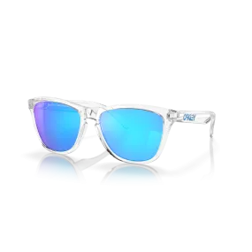 Oakley Frogskins Prizm Sapphire Lenses Crystal Clear Frame