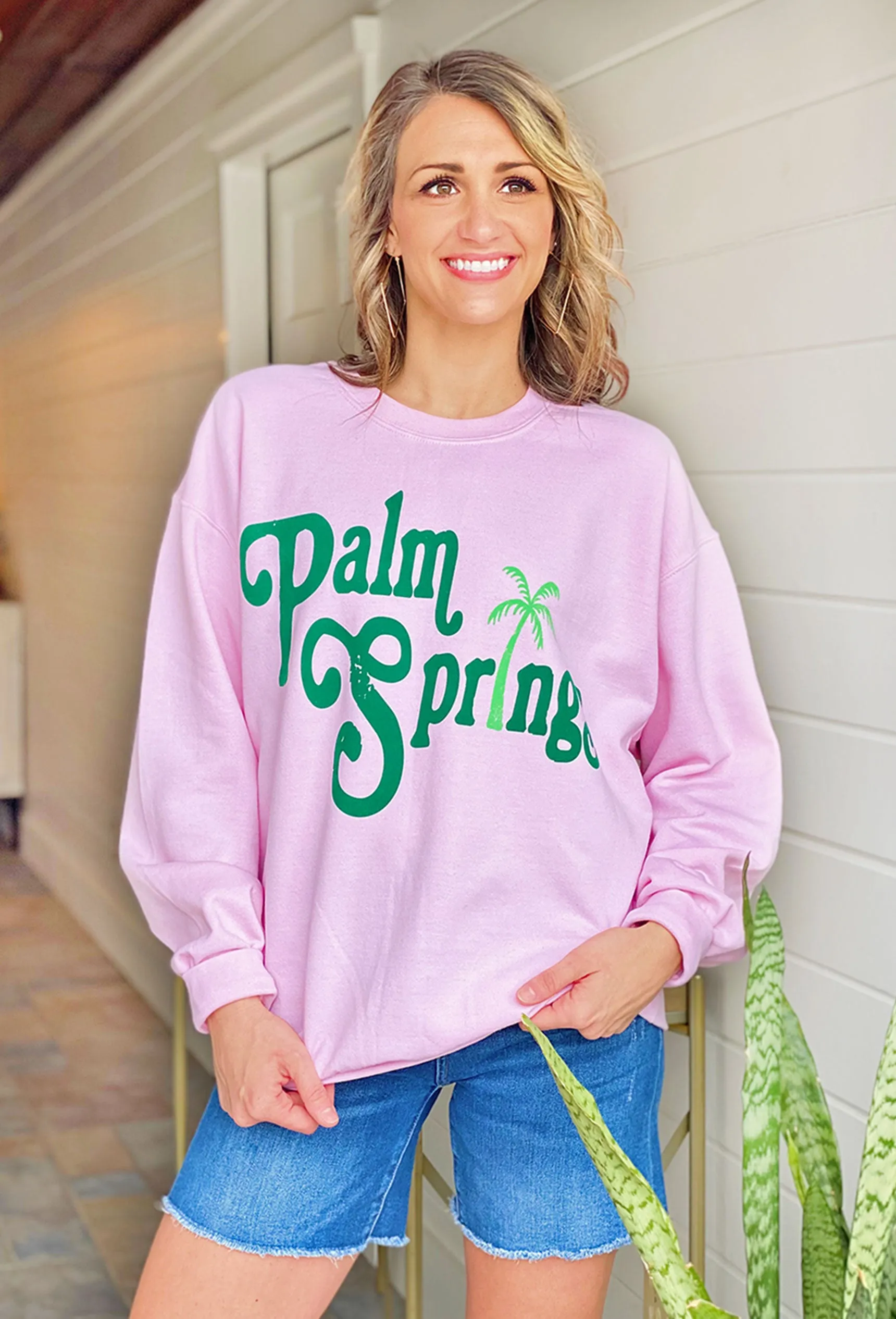 Palm Springs Graphic Pullover