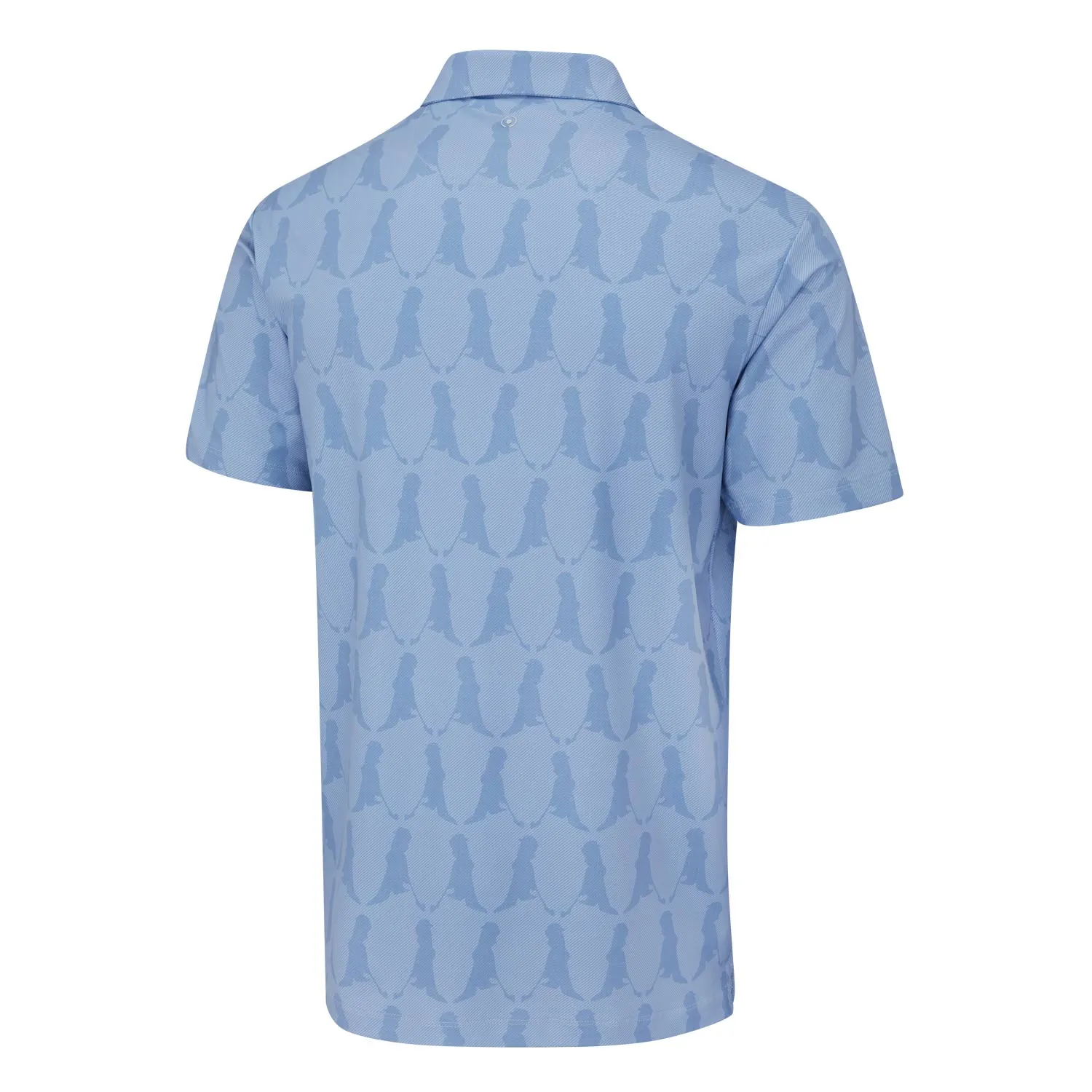 Ping Mr. Ping Printed Golf Polo Shirt - Coronet Blue Multi