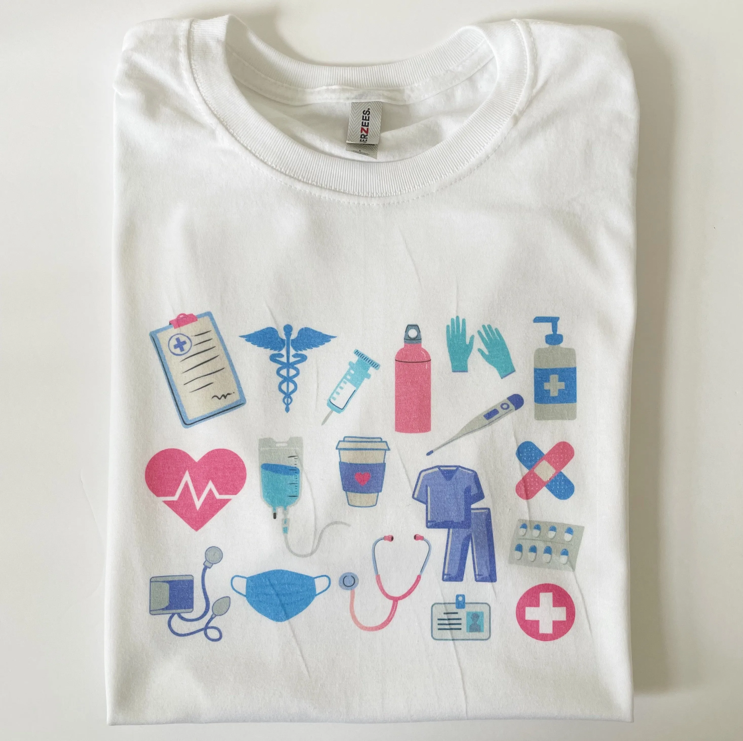 Pink & Blue Medical Essentials T-Shirt