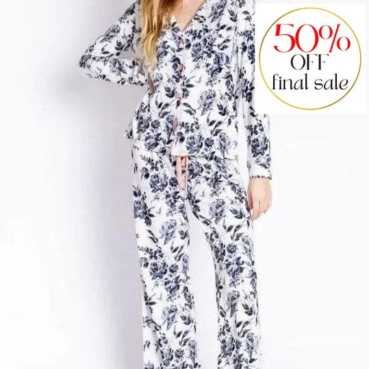 PJ Salvage Black Rose Pajama set REBRPJ