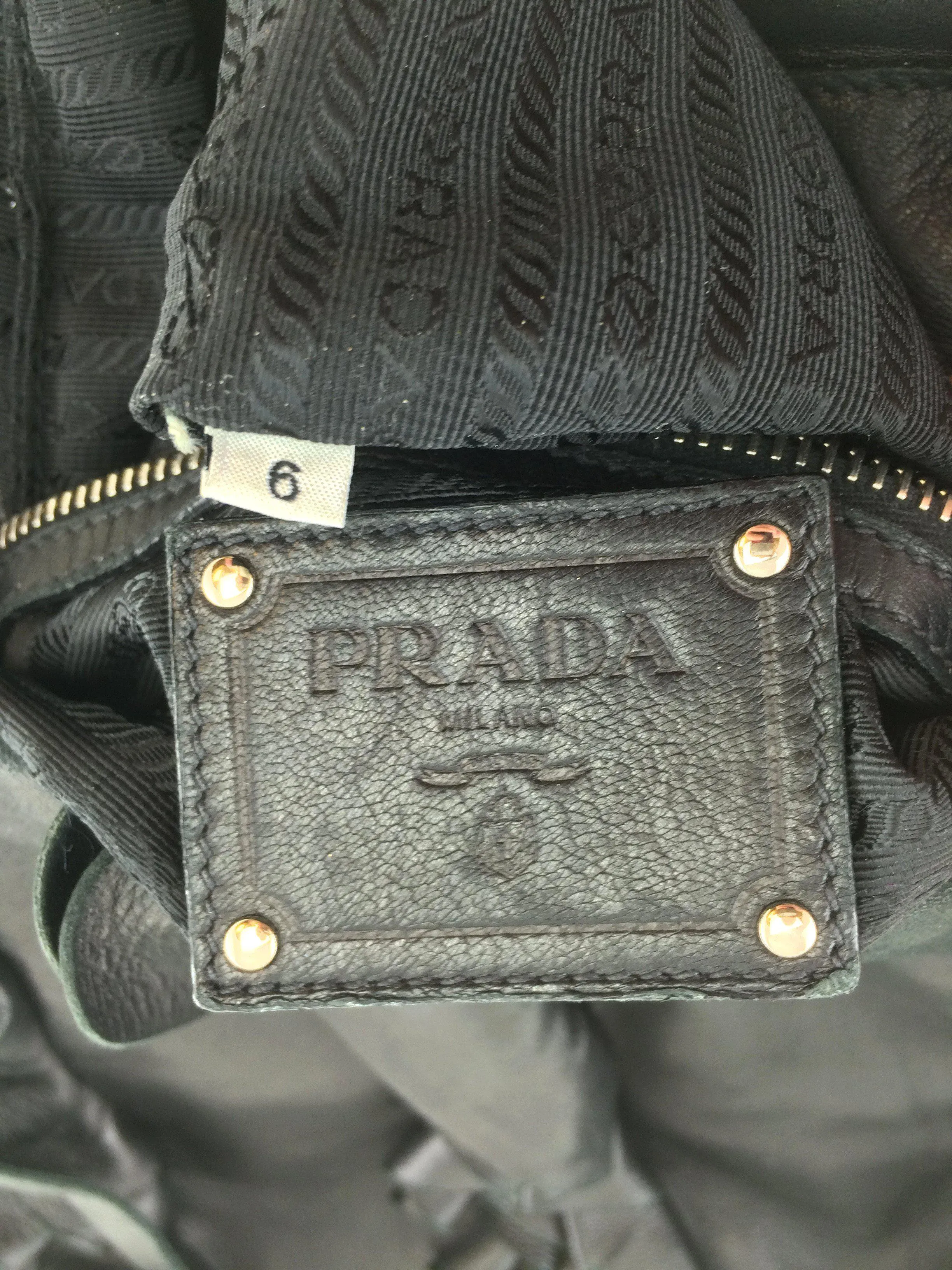 Prada Nappa Ruffle Hobo