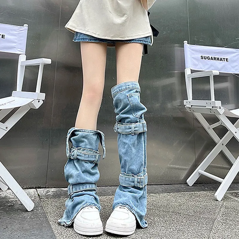 "Denim Girl" Slouch Socks