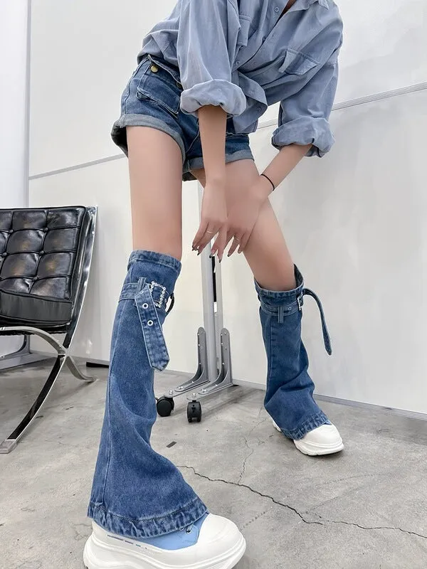 "Denim Girl" Slouch Socks