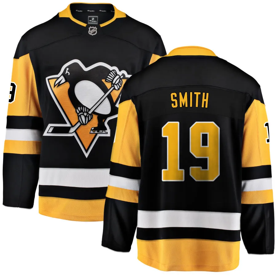 Reilly Smith Pittsburgh Penguins Fanatics Branded Home Breakaway Jersey - Black