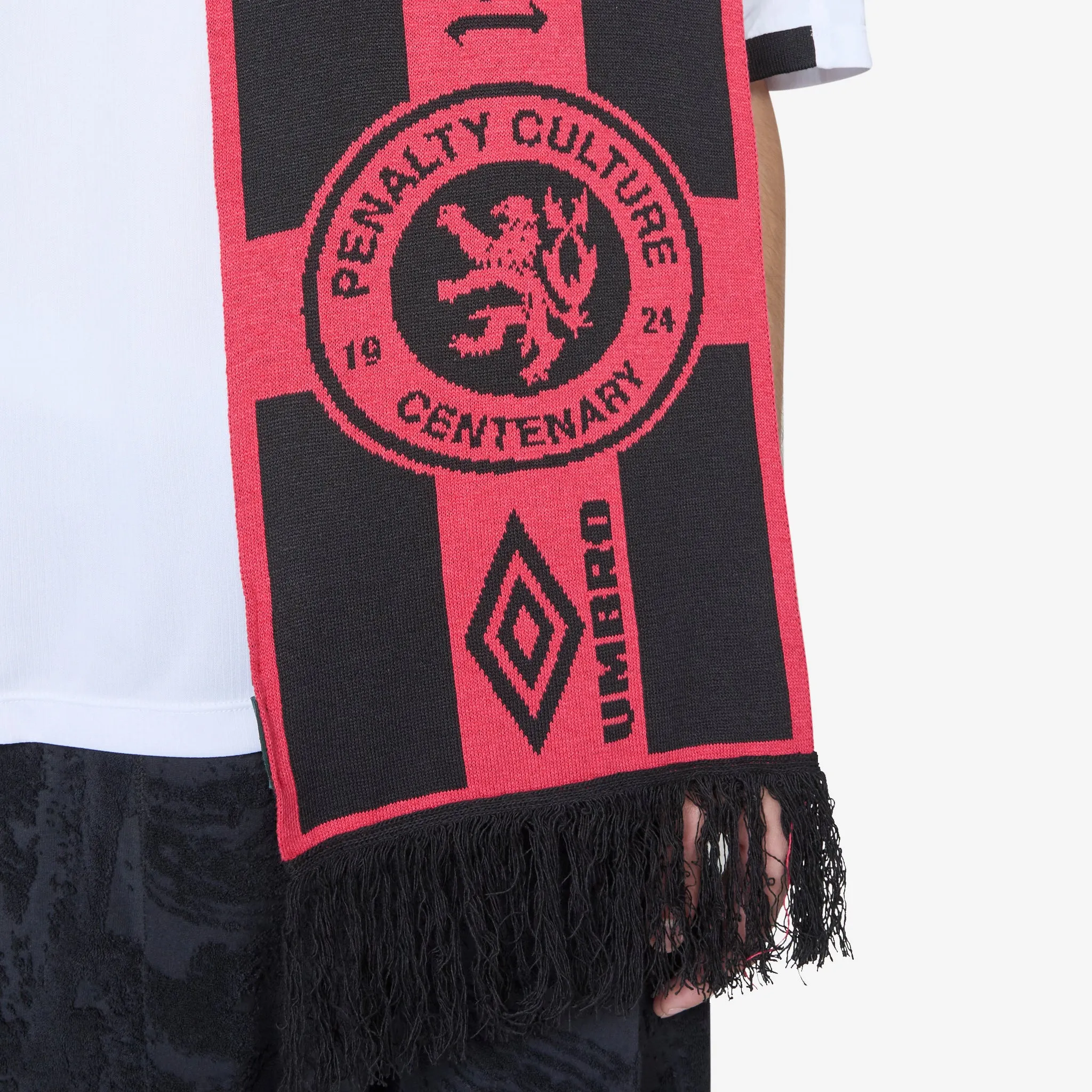 Scarf England Black Red