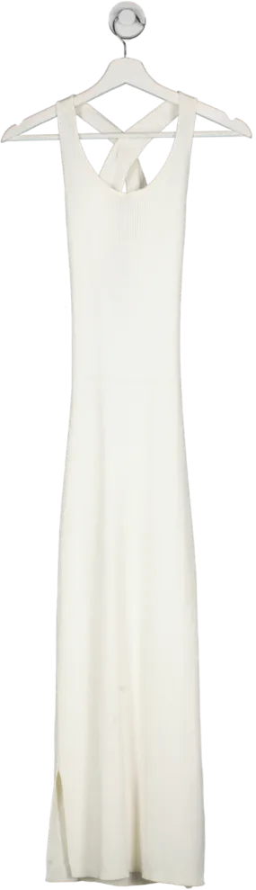 SIR Cream Ribbed Maxi Dress UK XS/S