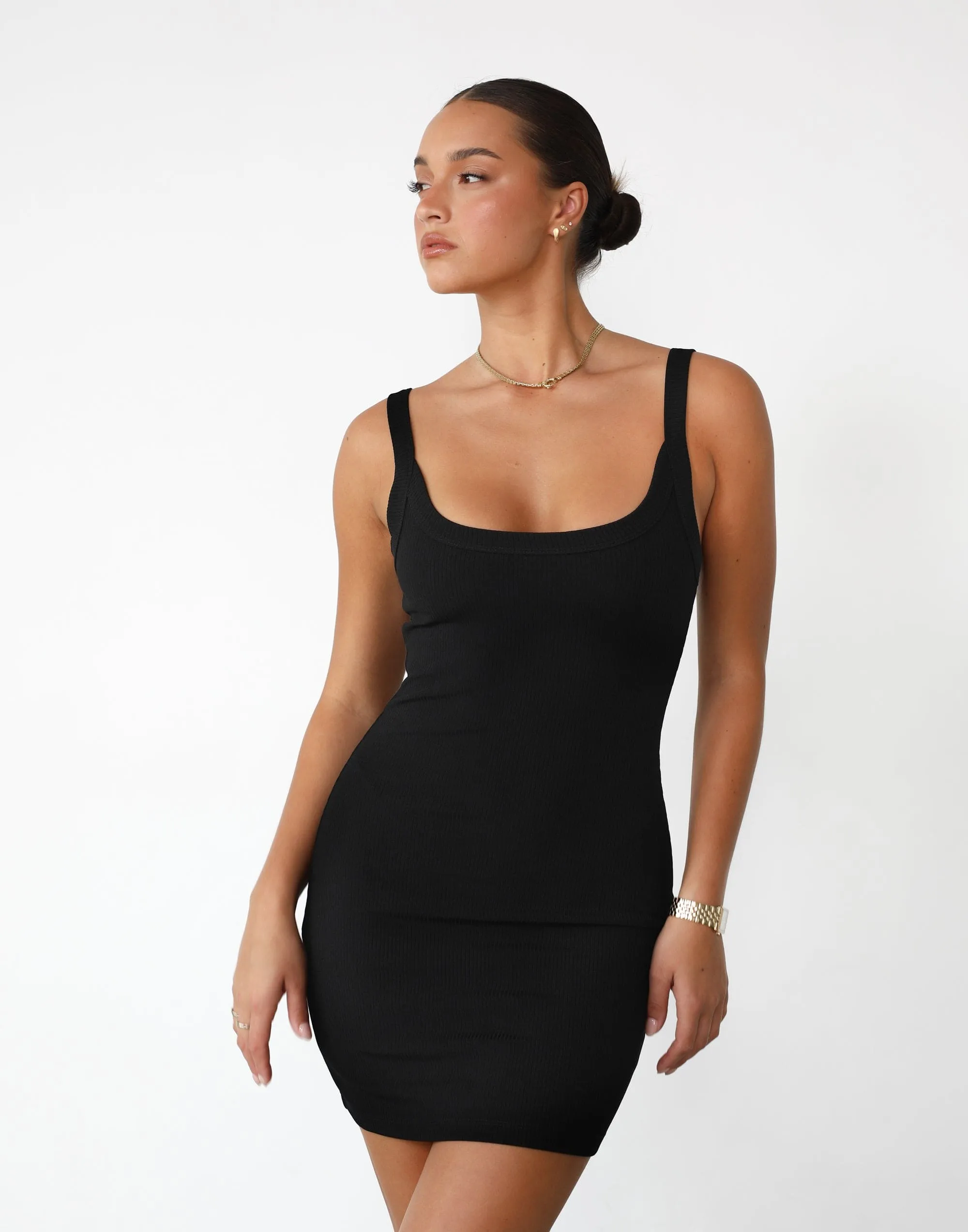 Skyler Mini Dress (Black)