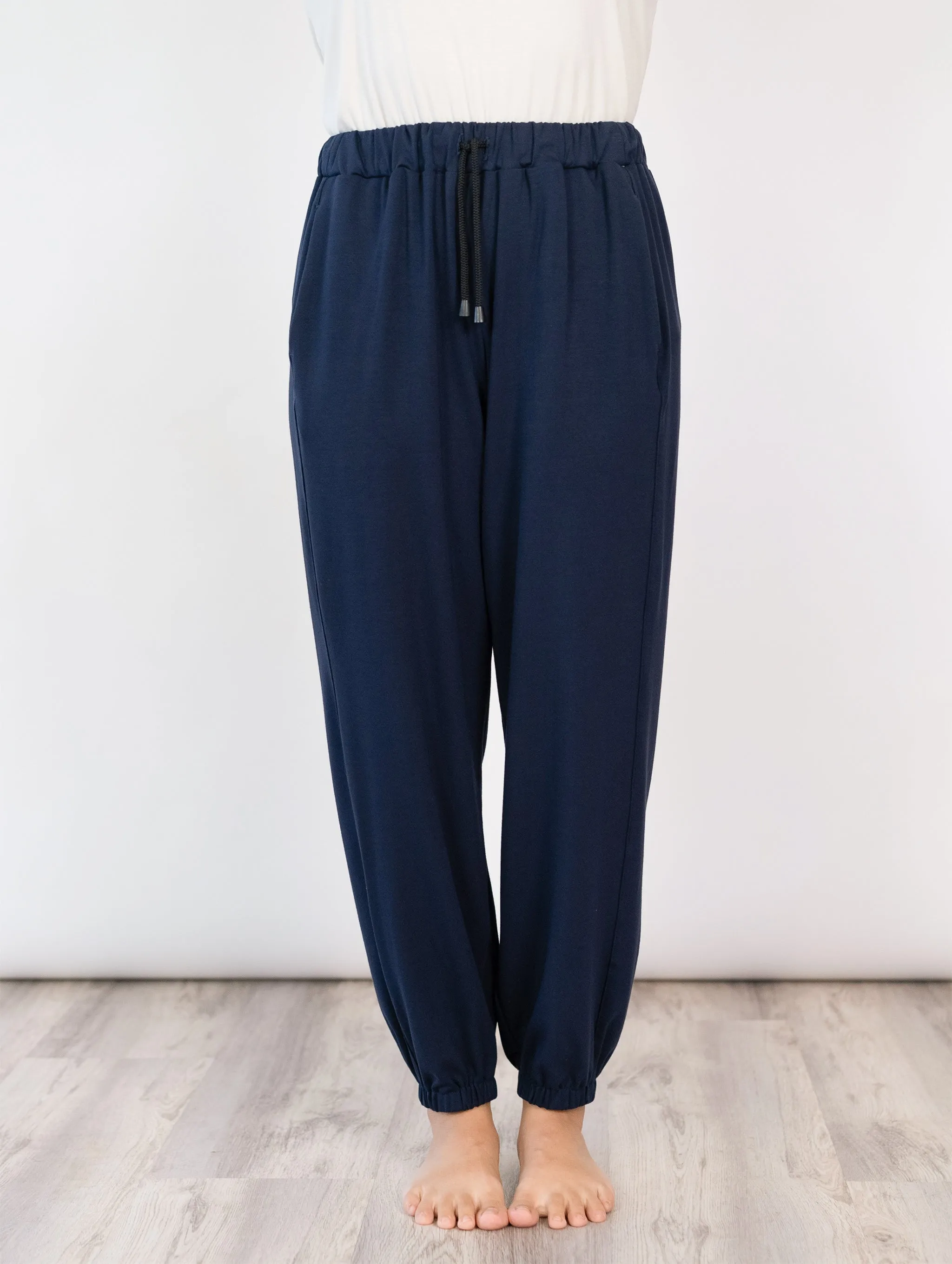 South St. Jogger - New Navy Soft Ponte