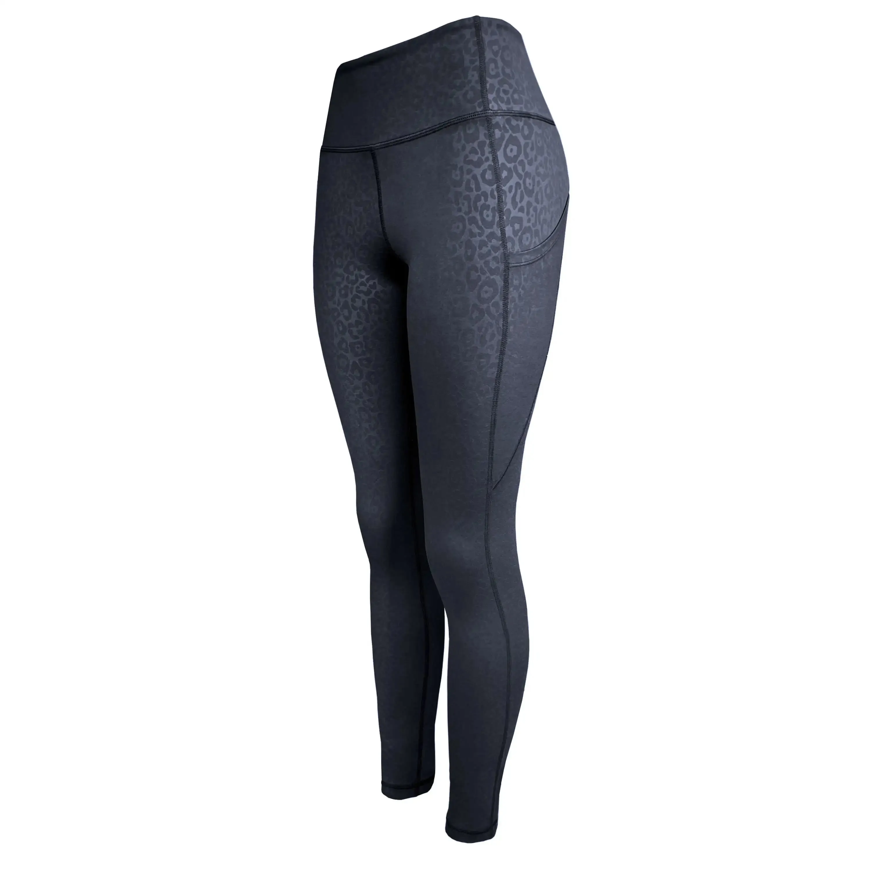 Swim & Gym Leggings for Women UPF 50 | Cheetah - Black