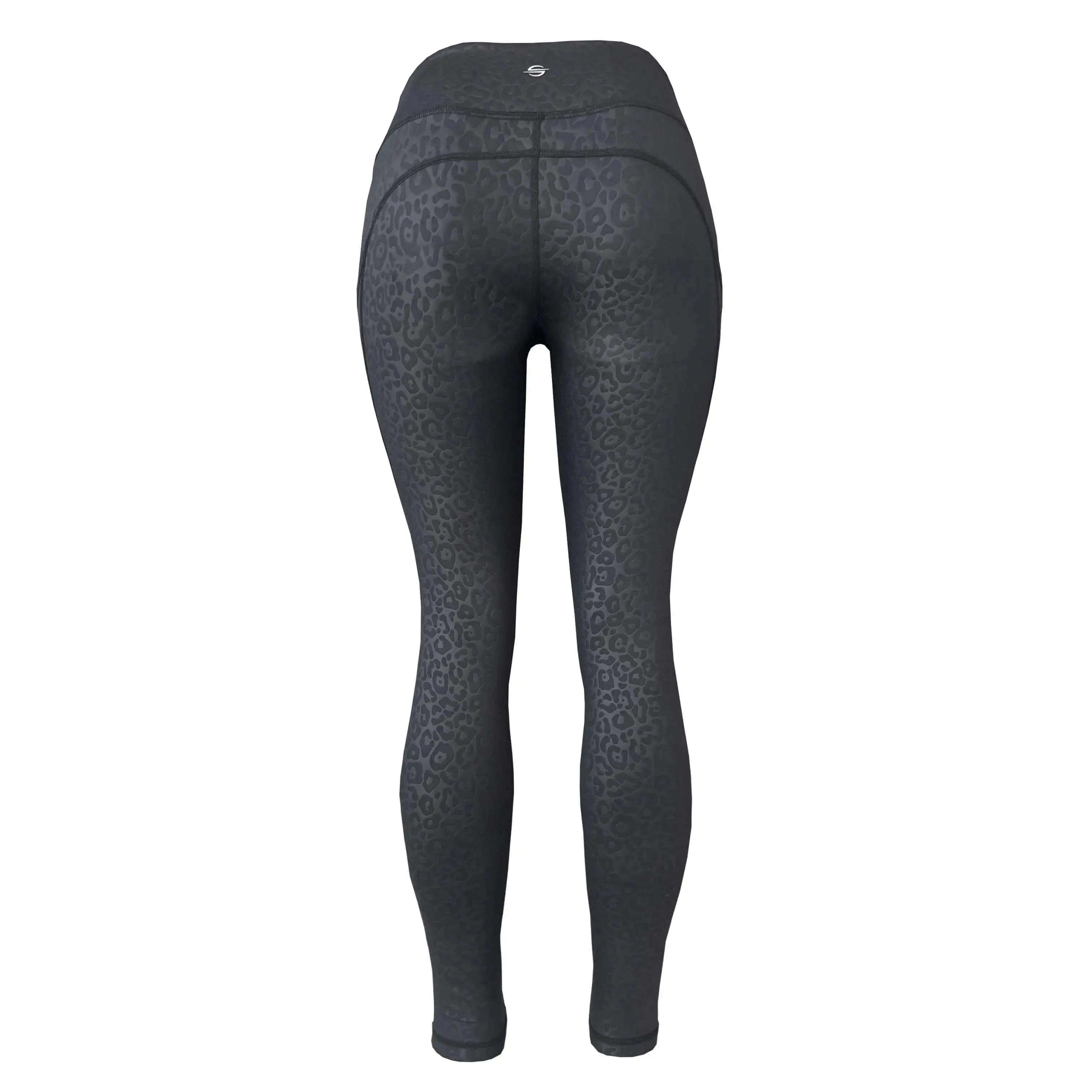 Swim & Gym Leggings for Women UPF 50 | Cheetah - Black