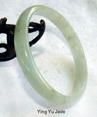 Translucent Slender Butterfly Tracks Large Old Mine Burmese Jadeite Jade Bangle 66.5mm (BB2819)