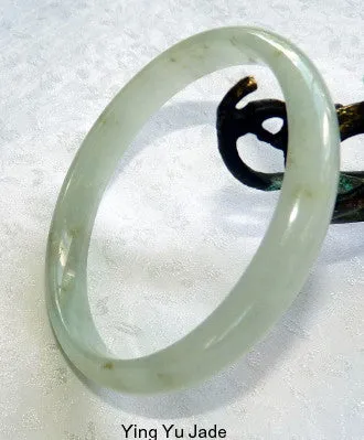 Translucent Slender Butterfly Tracks Large Old Mine Burmese Jadeite Jade Bangle 66.5mm (BB2819)