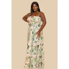 Tropics Maxi Dress Peach