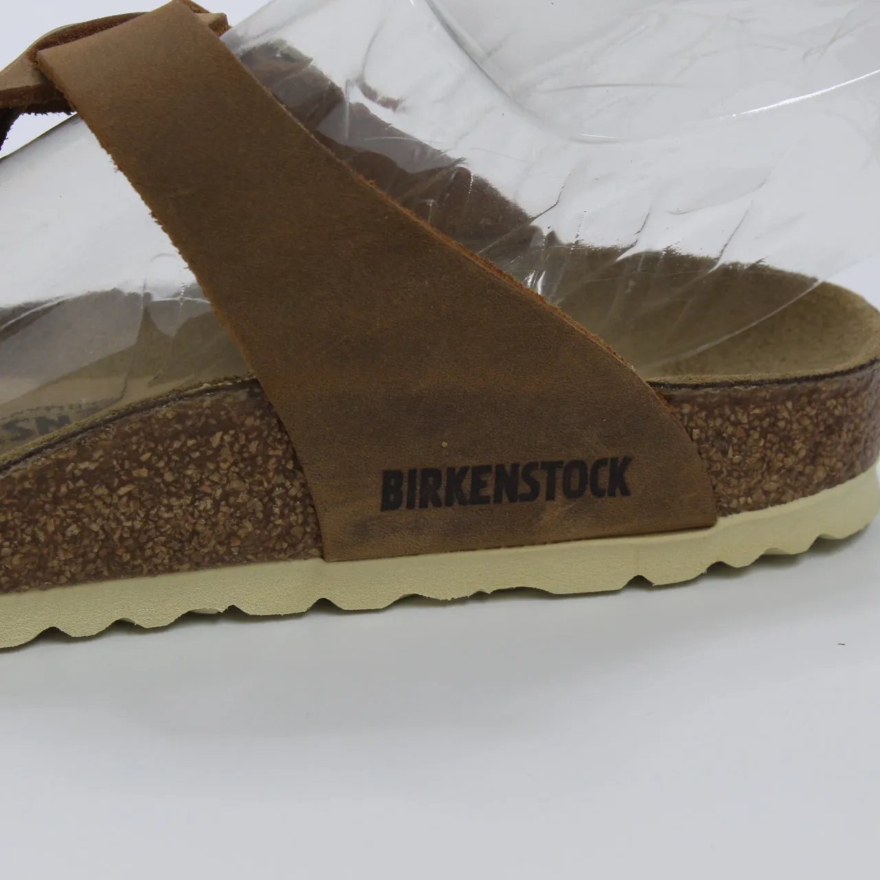 Womens Birkenstock Gizeh Braid Cognac Oiled Leather